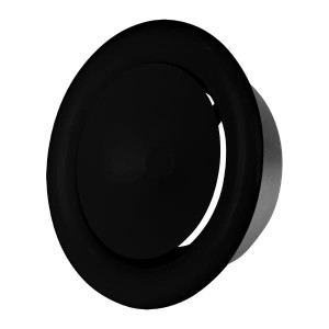 Anemostat nawiewny, fi 125mm CZARNY