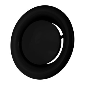 Anemostat wywiewny, fi 125mm CZARNY